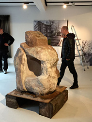 Franziska Seifert: Innehalten – ein Stein für Hamm (A moment of silence – a stone for Hamm), Fabrik der Künste / Photo: Thomas Schloemann