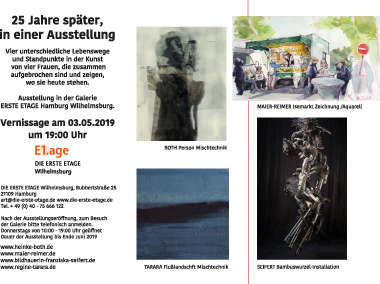 „25 Jahre später, in einer Ausstellung“ – Einladung zur Vernissage am 03.05.2019