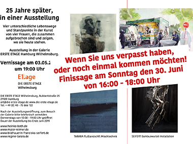 „25 Jahre später, in einer Ausstellung“ – Einladung zur Finissage am 30.06.2019